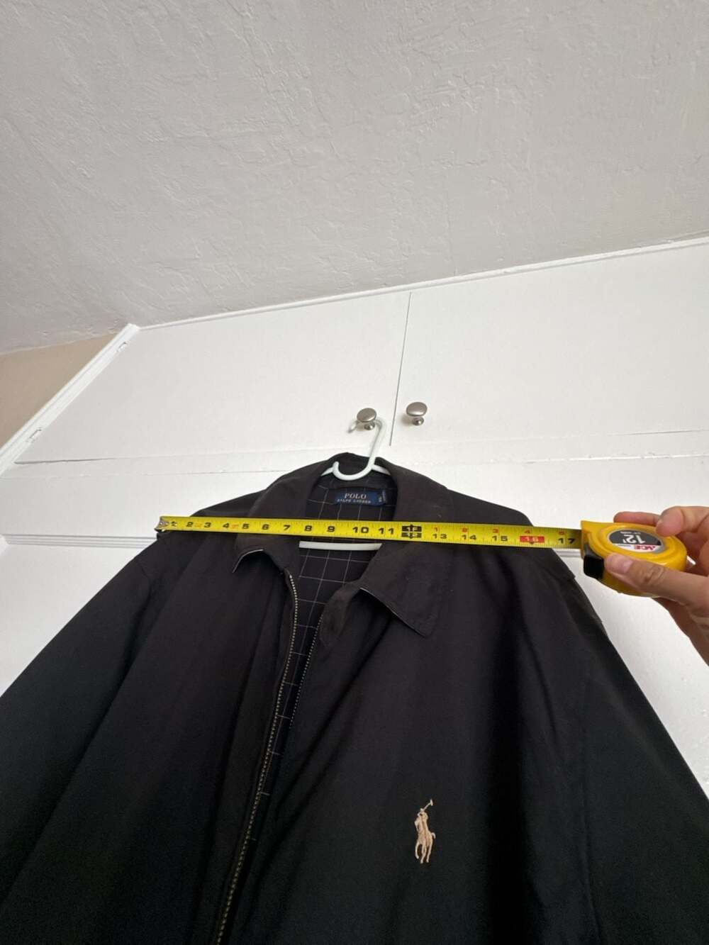Polo Ralph Lauren Black Harrington Bomber Jacket with Plaid Lining 2XB old-money - Picture 6 of 8